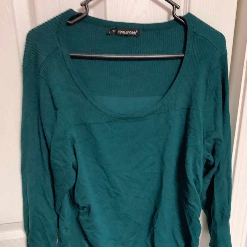 Maurice’s forest green sweater